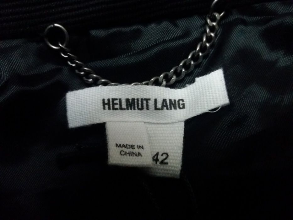 Helmut Lang мужской чёрный пиджак блейзер