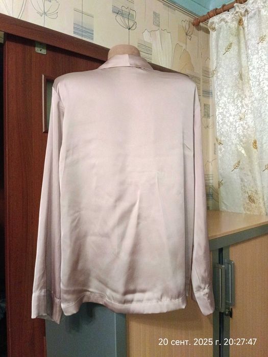 Пижамная блуза с длинным рукавом, размер М - 48 - 14