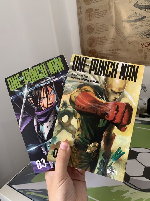 One-Punch Man volume 1 e 3.