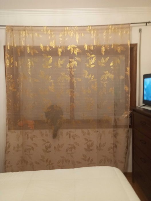 Cortina semi transparente