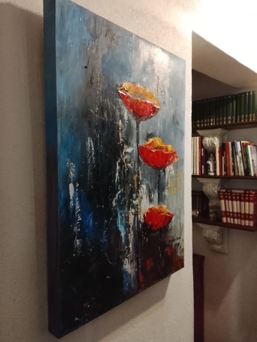 Óleo sobre tela "As Papoilas"