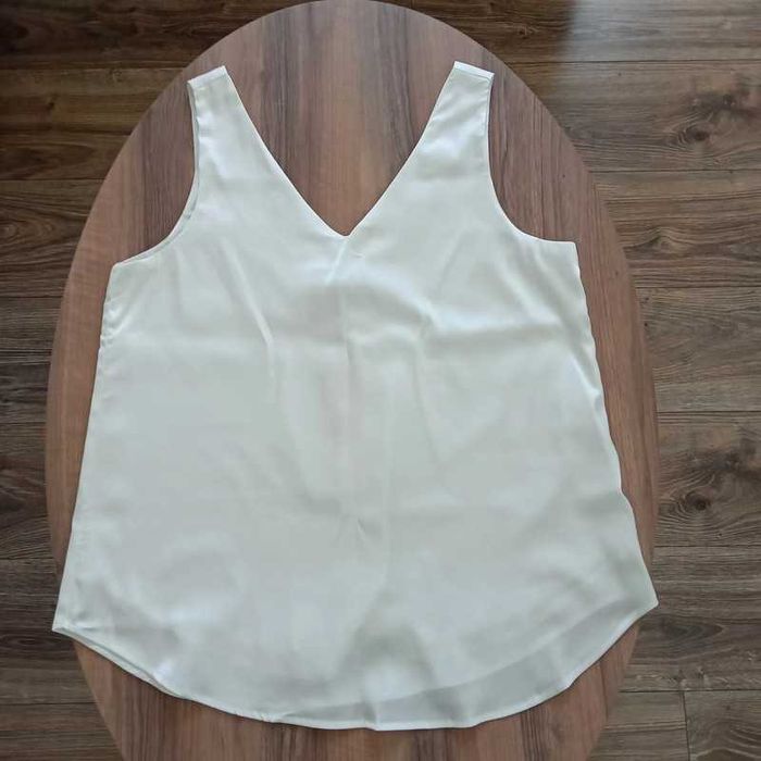 Bluzka satynowa, Top 2XL ecri