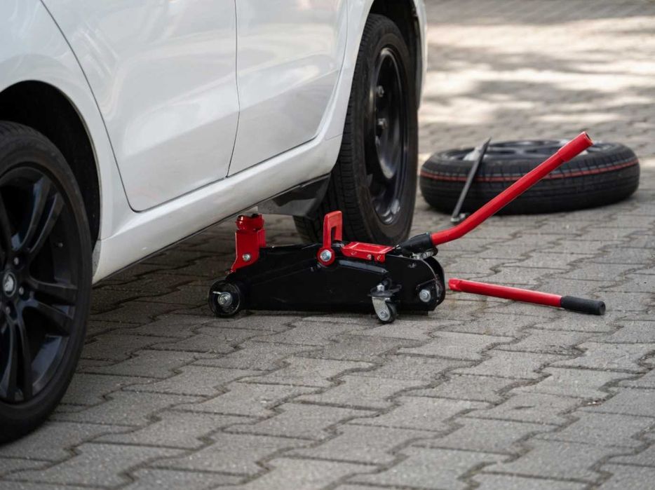 Praktycznie nowy podnośnik hydrauliczny żaba 2T GTMax komplet lewarek