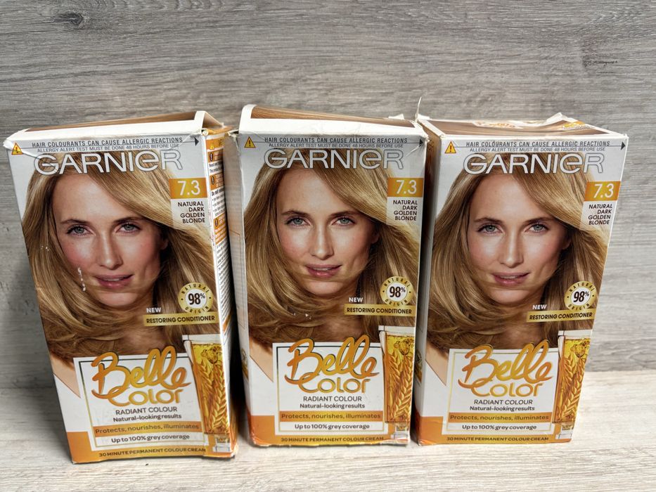 Zestaw 3 farb do włosów Garnier naturalny ciemny blond