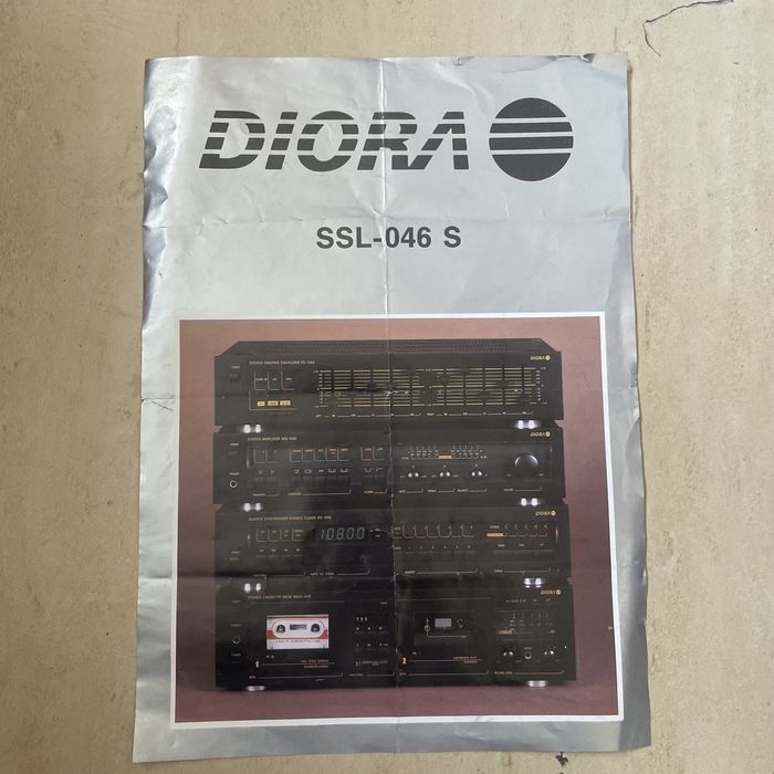 Unitra diora ssl-046 s plakat wieża prl tuner wzmacniacz magnetofon