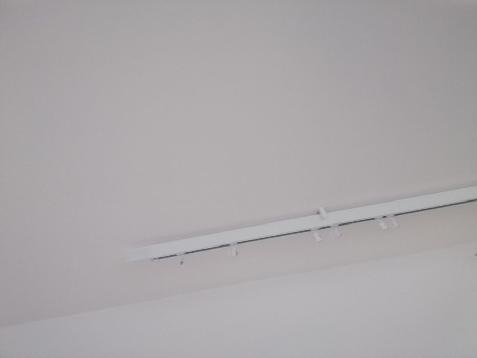 Karnisz Pojedynczy sufitowy apartamentowy Ava biały  160 cm