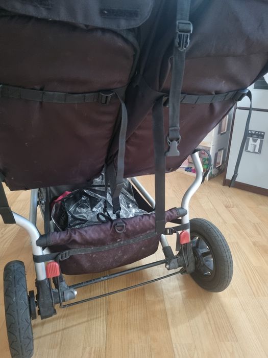 Wózek podwójny Mountain buggy plus śpiworki