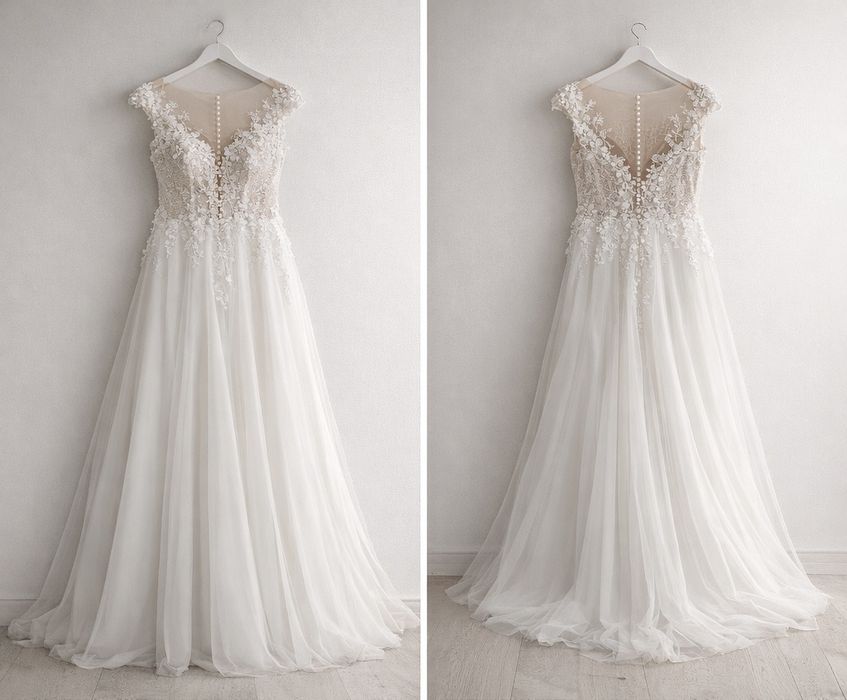 Suknia ślubna 40/L  +gratisy