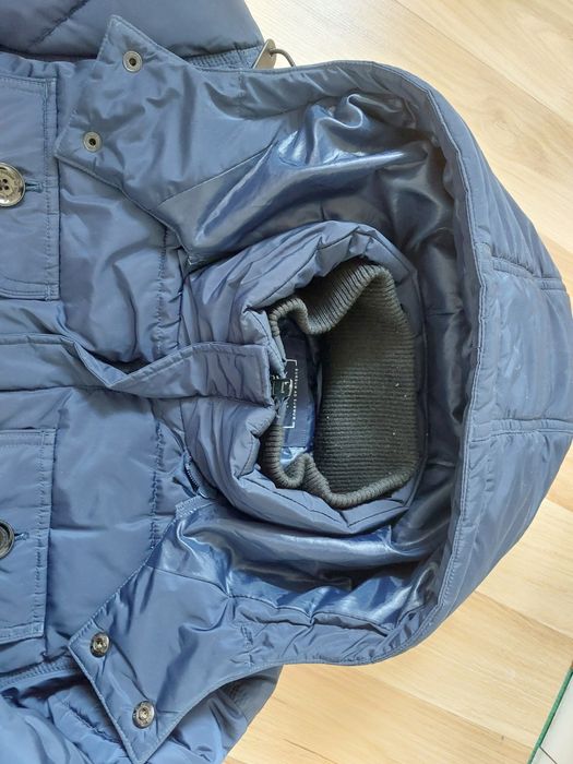 BYTOM piękna męska ciepła kurtka zimowa r.M granat stan idealnyjakNOWA