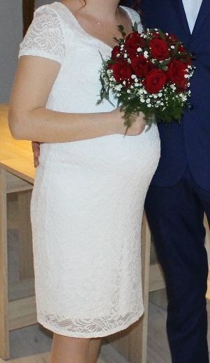 Sprzedam sukienkę ślubną ciążową