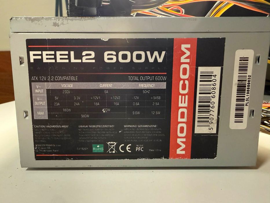 Zasilacz Modecom 600W