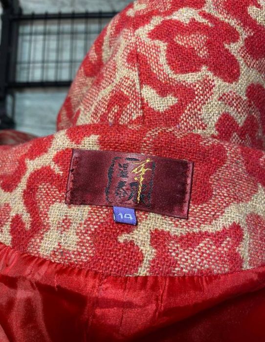 Піджак, жакет червоний у японському чи китайському стилі