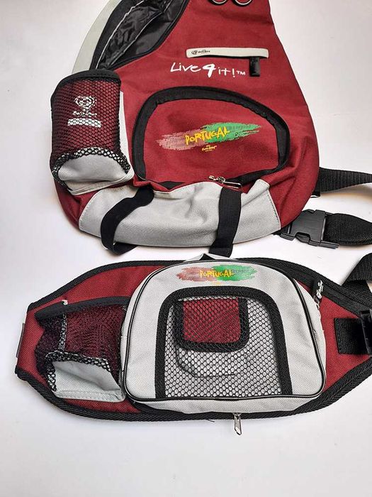Conjunto Mochila e Cinta Oficial Euro 2004 UEFA Novo