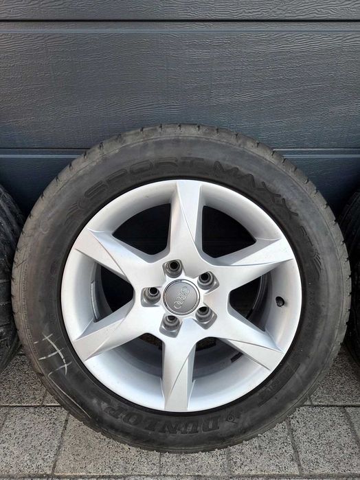 Koła Audi A4 A5 A6 Alufelgi opony letnie  Dunlop 225/55 R16