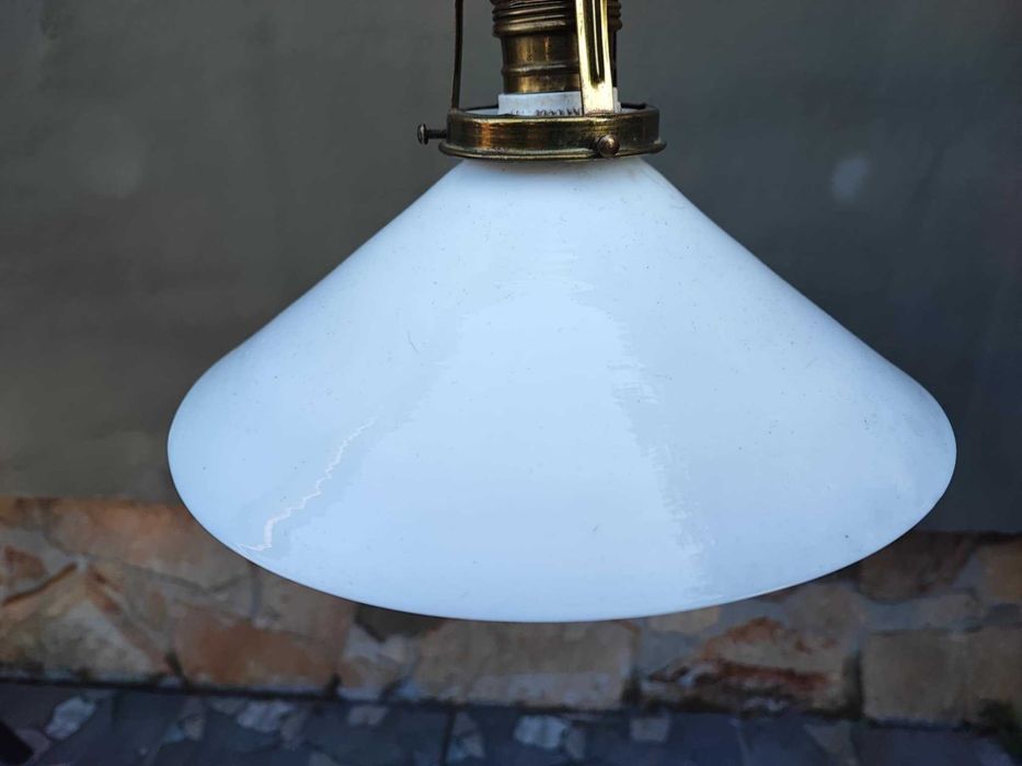 Przedwojenna porcelanowa lampa,przeciwwaga