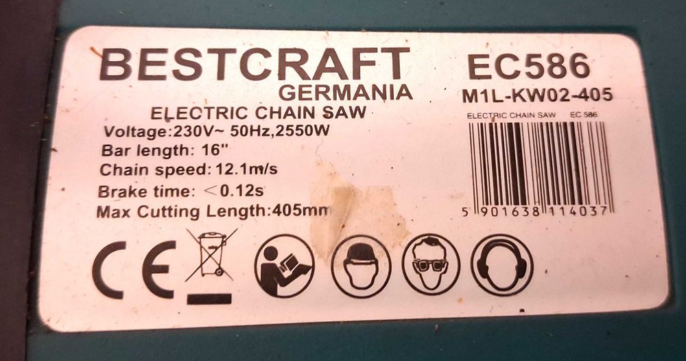 piła elektryczna łańcuchowa  2550W EC586