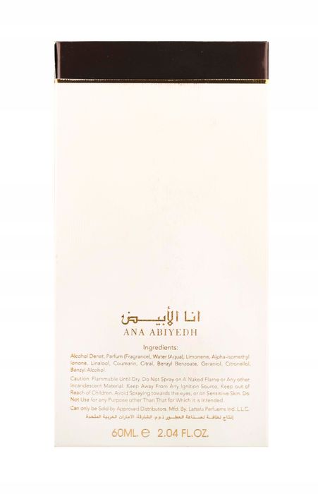 lattafa ana abiyedh leather 60 ml edp arabskie perfumy orienalne