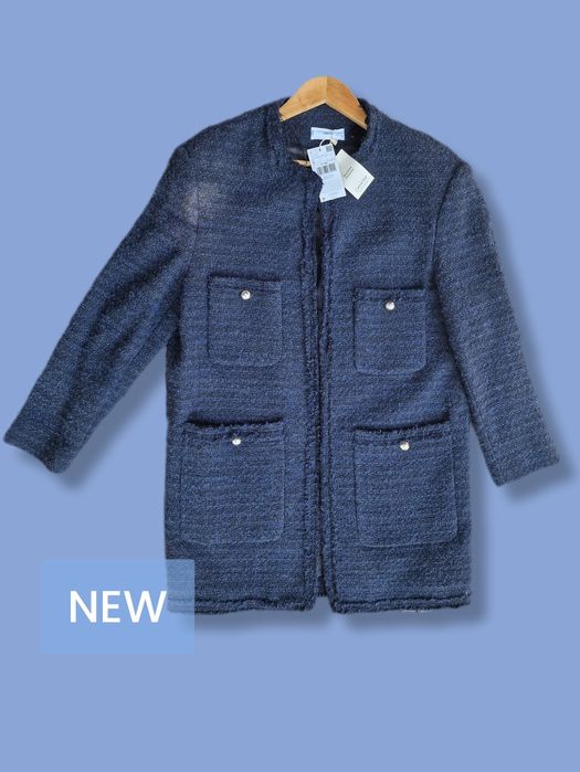 Długa marynarka przed kolano płaszcz plaszczyk