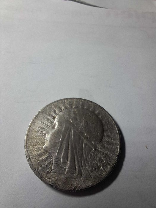 Moneta 5zł Głowa kobiety 1933r