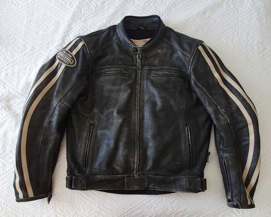 Casaco moto pele retro - Richa tam 52