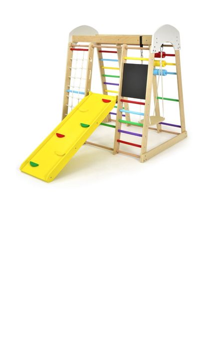 Drewniany plac zabaw 8 w 1