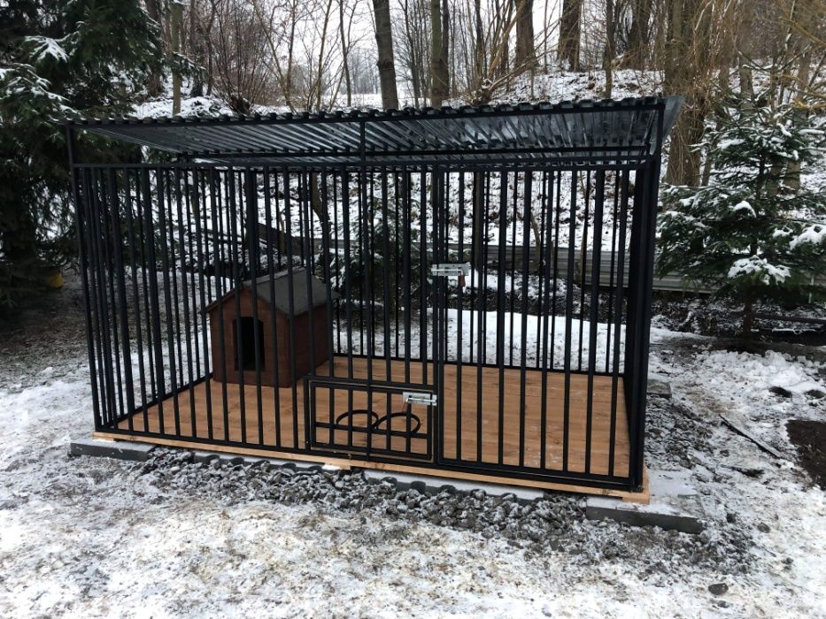 Starannie wykonany mocny kojec boks klatka zagroda dla psa.BUDA