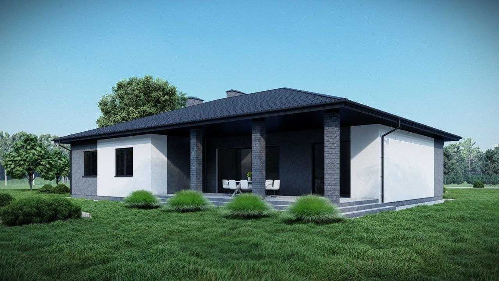 Проєкт дома ПОД КЛЮЧ. Архітектор Київ. 3D визуализация. Ескіз будинку дома. Услуги архитектора. 3Д проєктування будинку 3Д визуализация