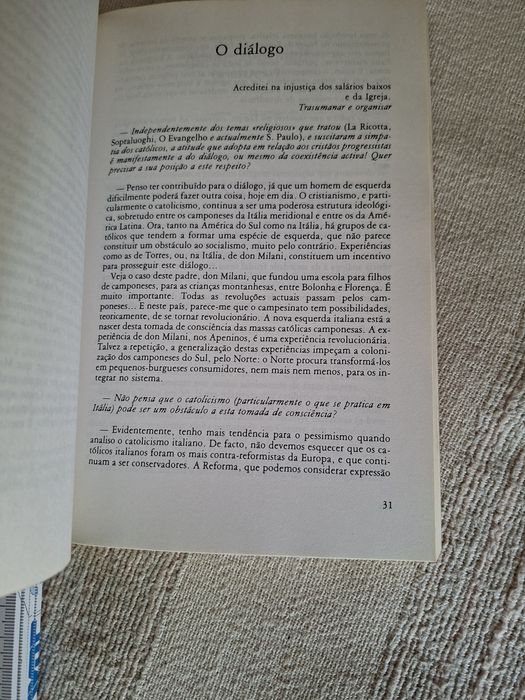 Pier Paolo Pasolini entrevistas