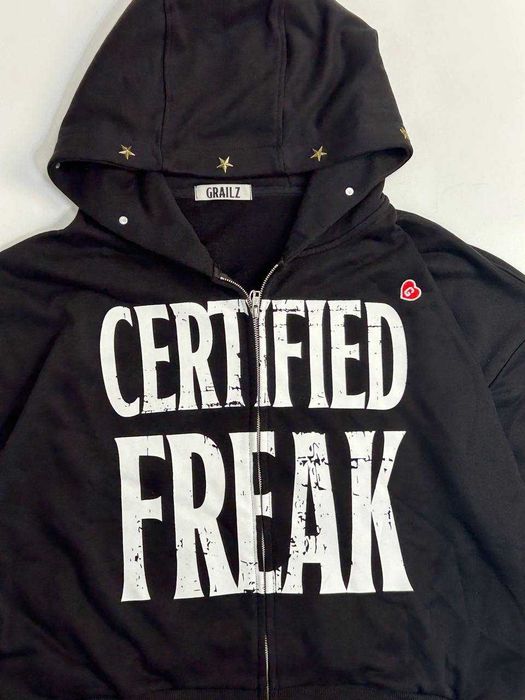 Project GRAILZ G/R gr cetified freak кофта худи черная зипка худі