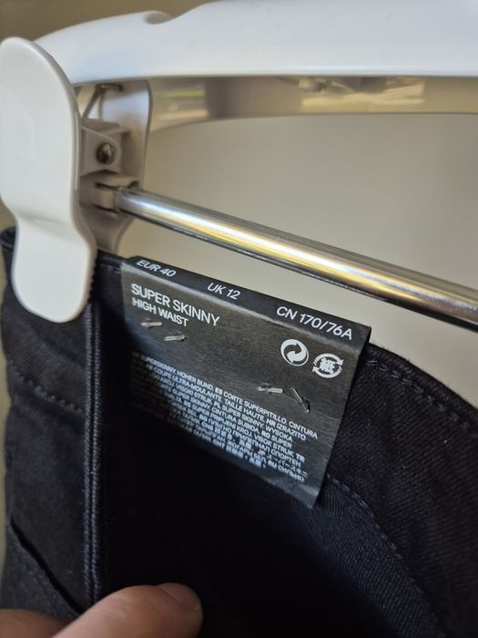 Nowe czarne rurki H&M r. 40