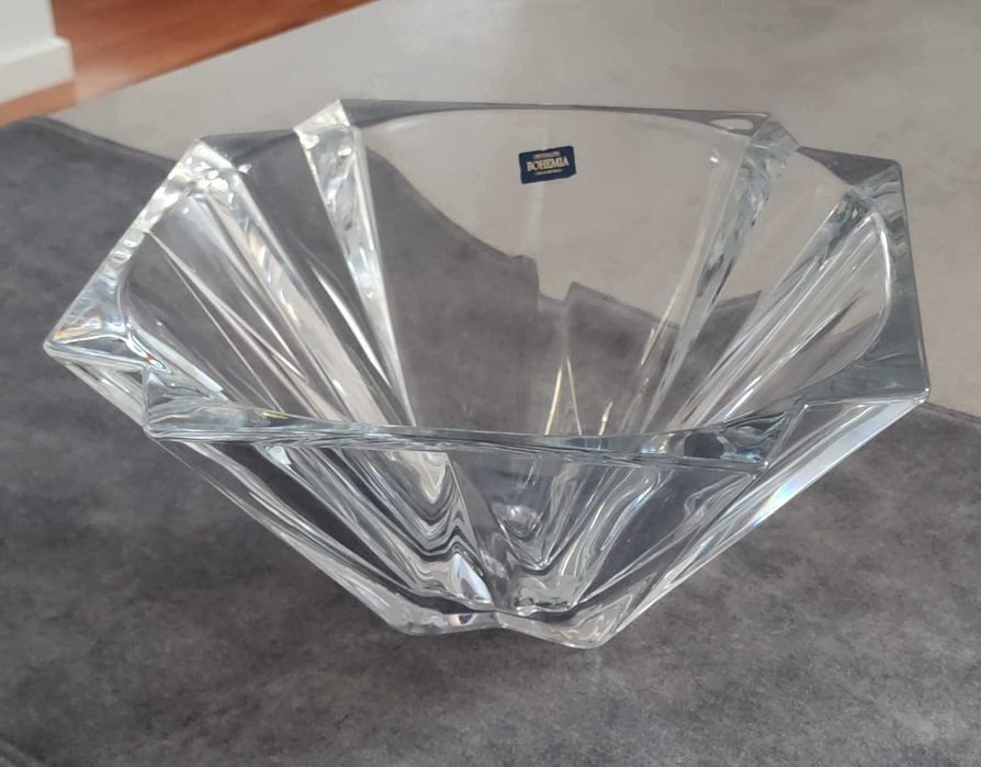 Conjunto Cristal Vintage – Vista Alegre Atlantis + Bohemia (centro mesa) - Novas