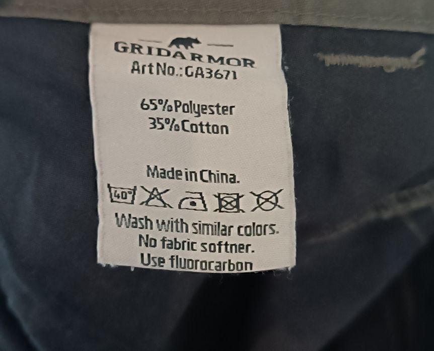 Spodnie Gridarmor Outdoorowe Funkcjonalne Wodoodporne Leśne