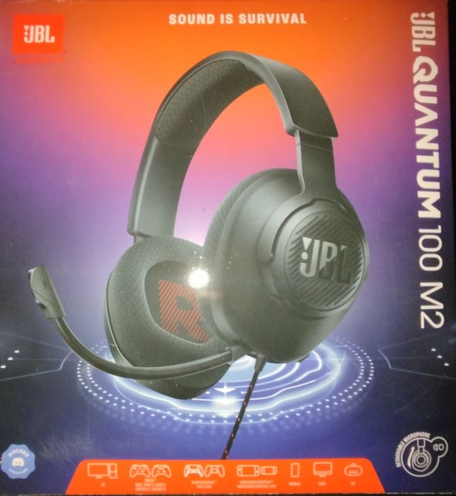 Навушники з мікрофоном JBL Quantum 100M2 Black (JBLQTUM100M2BLK)