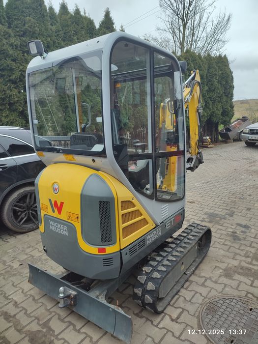 Wacker neuson et16 2019 r 1100h minikoparka bobcat cat yanmar