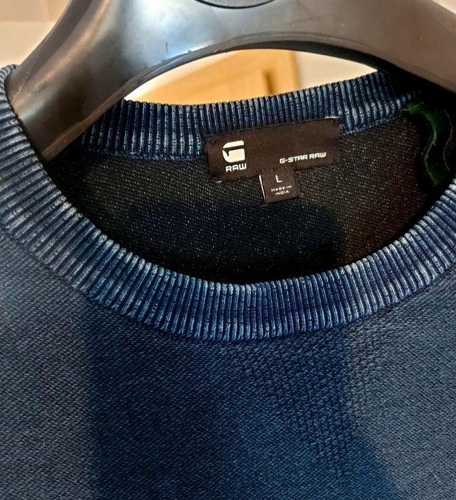 G-Star Raw sweter bluza męska roz L granatowa