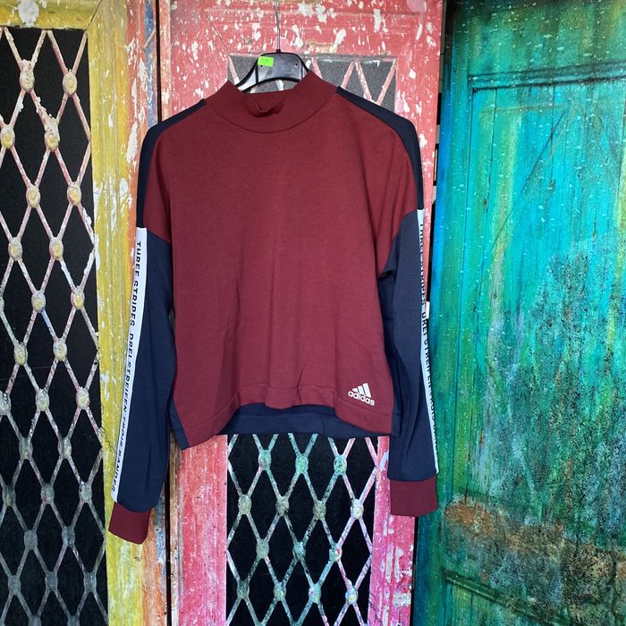 Bluza crewneck Adidas Three Stripes Drei Streifn Trois Bandes [XS]