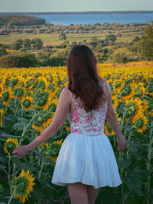 Спідниця-шорти міні, біла