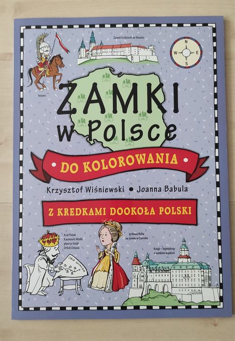 Duża kolorowanka XXL Zamki w Polsce Nowa