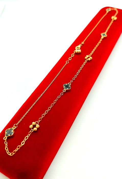 Złoty naszyjnik Zdobiony NOWY PR.585 W:4,60gr Dł.42-45cm InterSKLEP