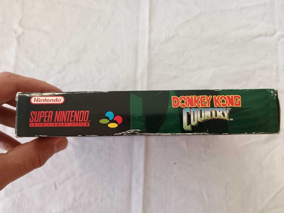 Donkey Kong Country (SNES, 1994, PAL FR) – Caixa e Manual  Clássico Raro