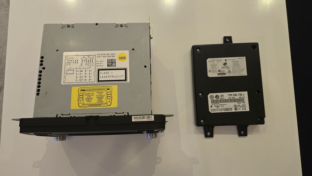 Radio VW  RCD 510 z PINem + moduł Bluetooth (telefon, Spotify)