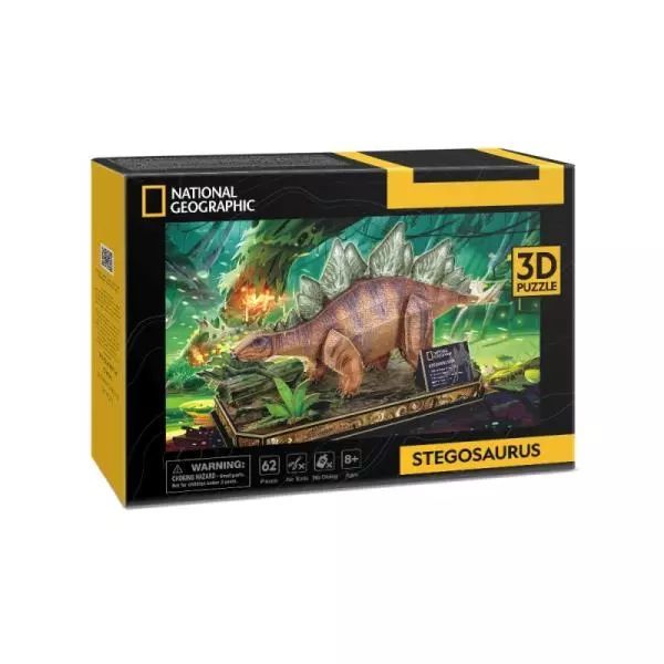 Puzzle 3D Stegozaur National Geographic DS1054 Cubic Fun. Dante. Nowy Produkt