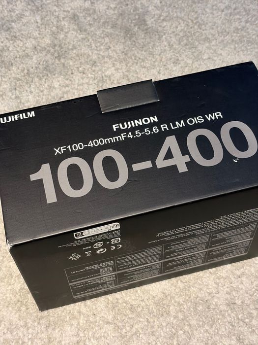 FUJIFILM XF100-400mm R OIS WR (X Mount f/4.5-5.6) NOVA Nunca usada