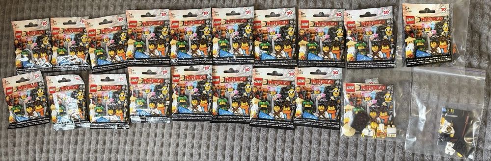 LEGO ПОВНА КОЛЕКЦІЯ Лего мініфігурок  НІНДЗЯГО МУВІ + необізнана фігурка з серії