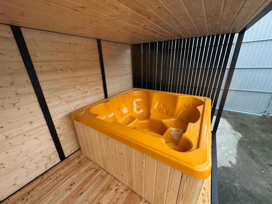 Sauna Jacuzzi SPA Balia Pływająca Houseboat Altana Domek Ogrodowy