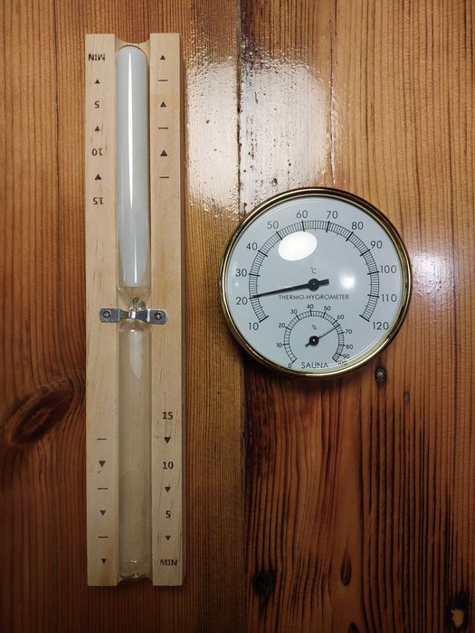 Zestaw akcesoriów do sauny 4 elementy sauna termometr