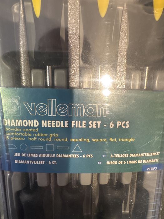 Conjunto de 6 limas de precisão Vellerman