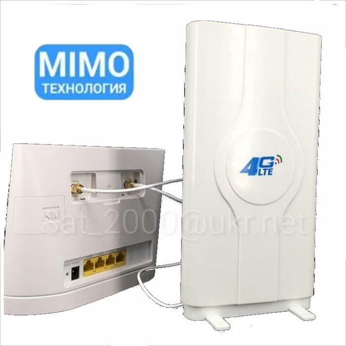 Антенна 4G MIMO для усиления сигнала модемов, роутеров