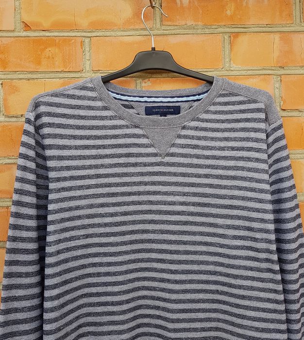 TOMMY HILFIGER кофта світшот смугастий оригінал L