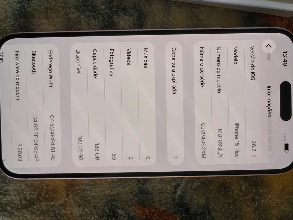 Apple iPhone 15 Plus como novo garantia 2027